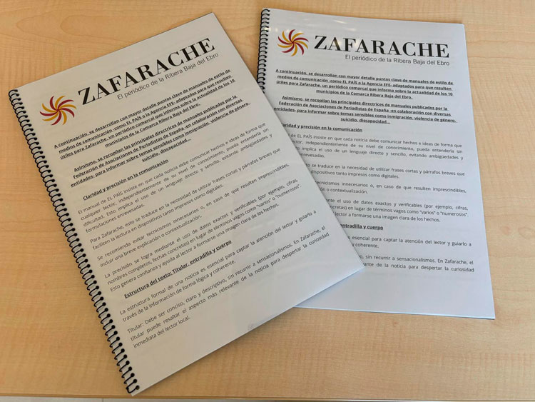 Libro estilo Zafarache