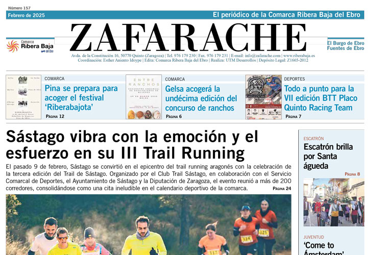 Zafarache mes de febrero 2025