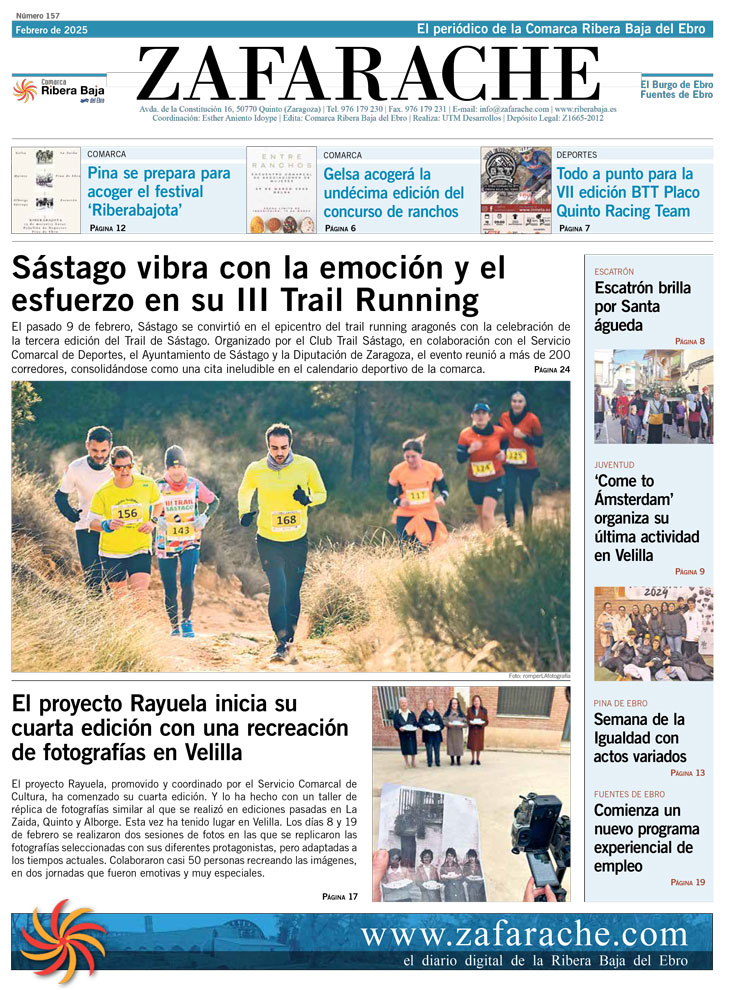 Zafarache mes de febrero 2025