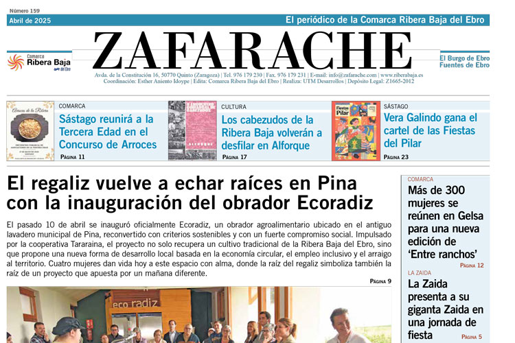 Portada Zafarache mes de abril de 2025