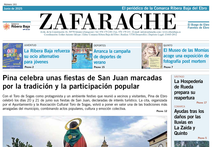 Portada zafarache mes de junio 2025