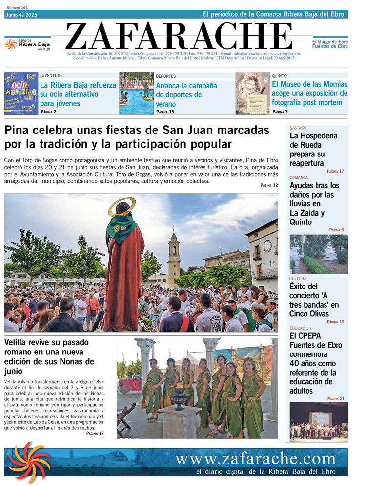 Portada zafarache mes de junio 2025