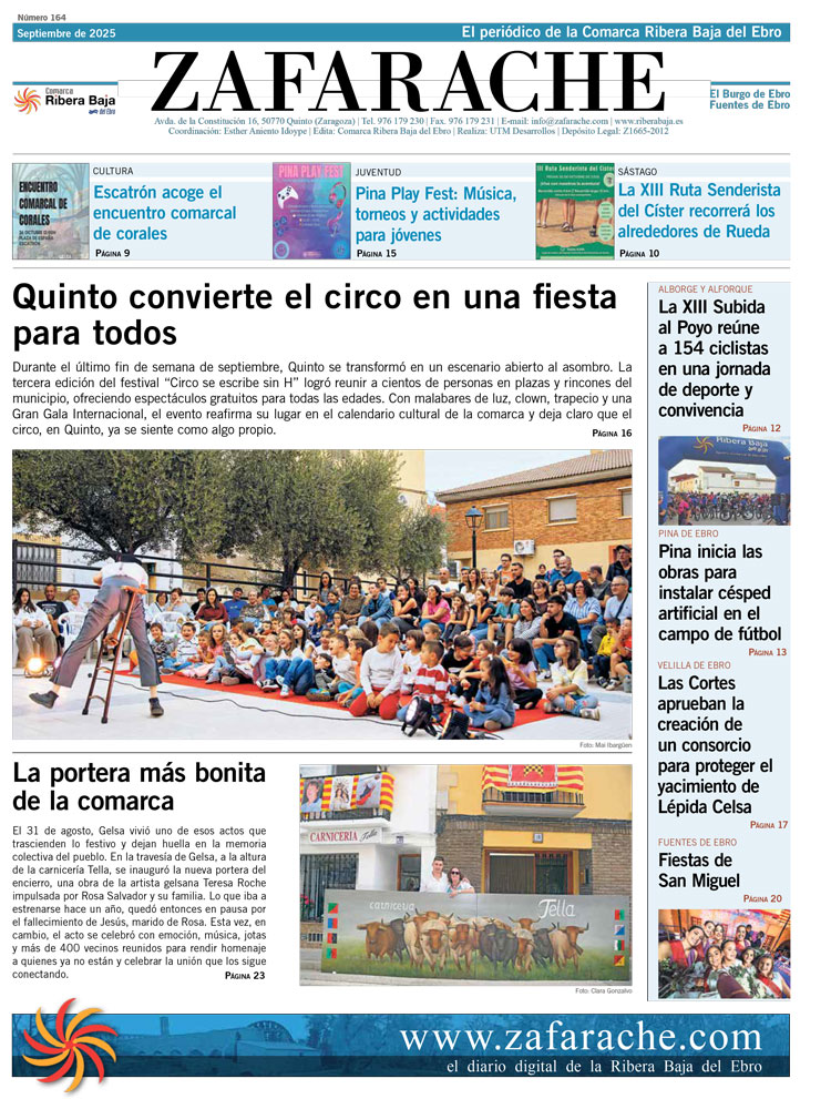 Zafarache mes de septiembre de 202