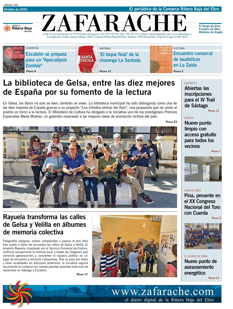 Portada Zafarache mes de octubre de 2025