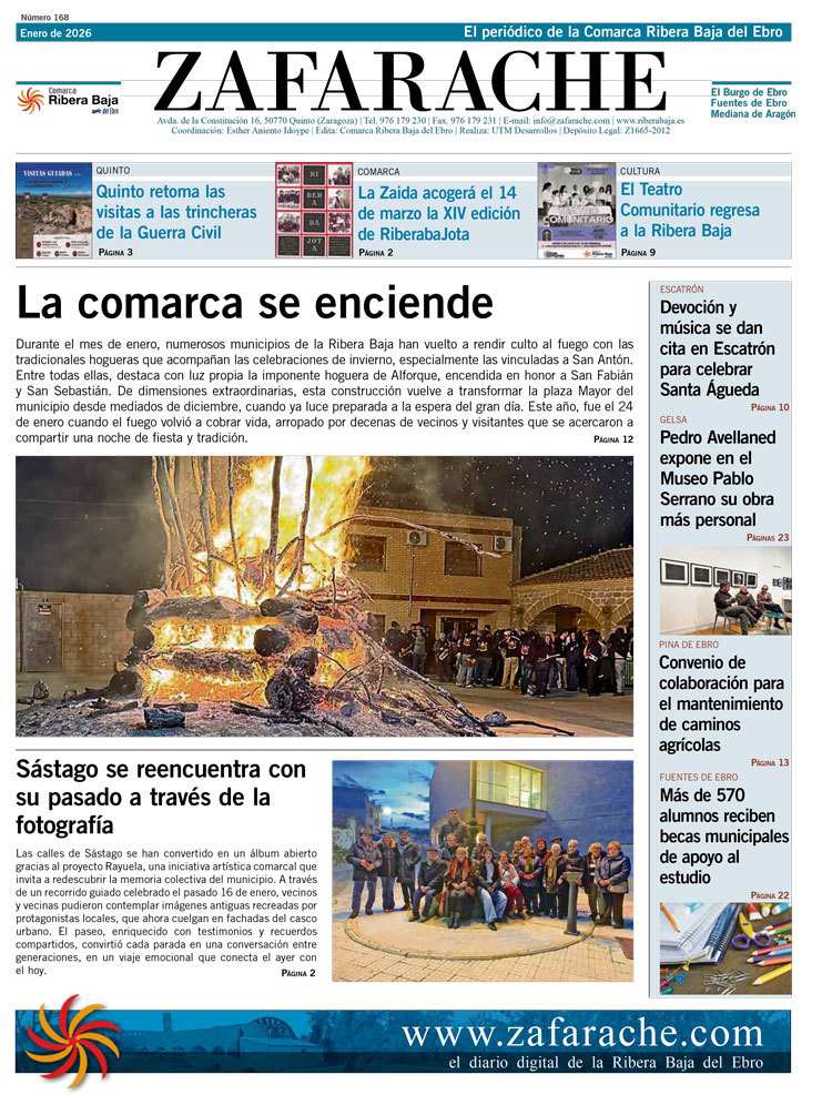 Portada Zafarache enero 2026