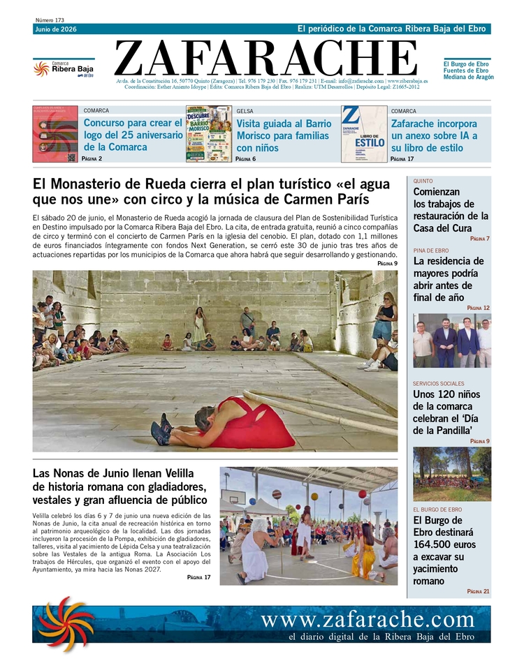 Portada del número de Zafarache de junio de 2026.