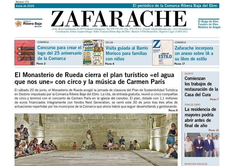 Portada del número de Zafarache de junio de 2026.