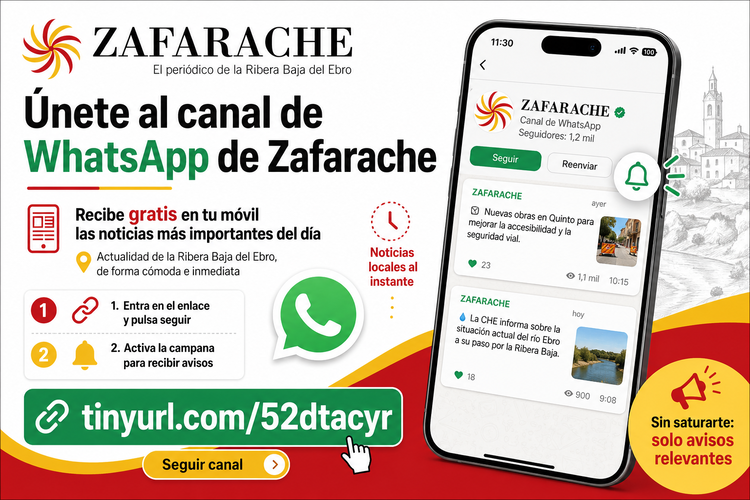 Zafarache invita a sus lectores a unirse a su canal de WhatsApp