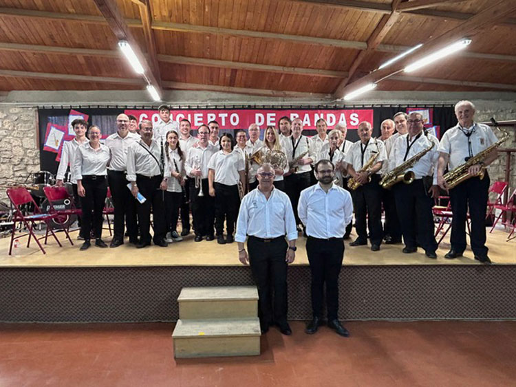 Foto de archivo de la actividad 'A tres bandas' en 2024, en Alborge