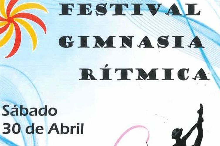 Cartel festival gimnasia rítmica Pina de Ebro