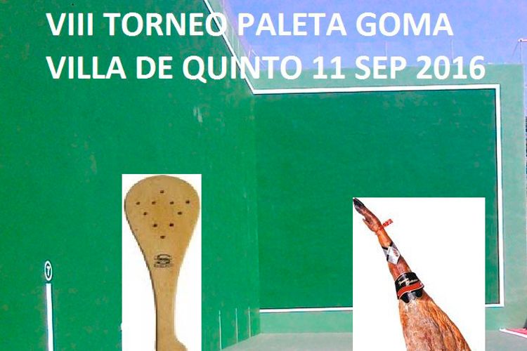 Cartel torneo pelota goma Quinto
