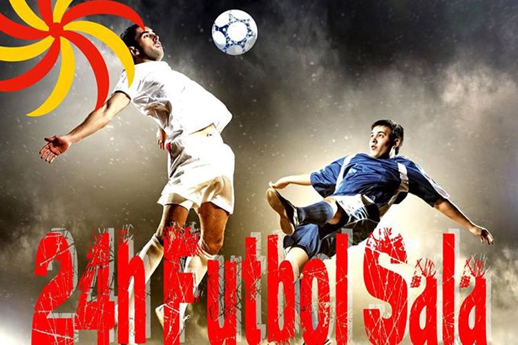 Cartel 24 horas fútbol sala