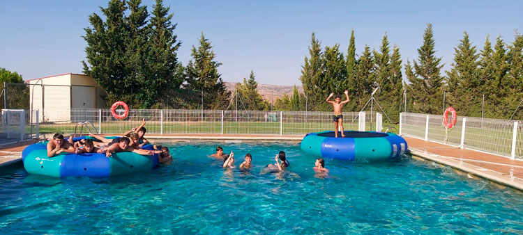 Foto de archivo de la campaña de deportes de verano de 2024 en Alborge