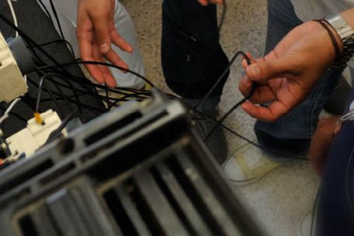 Foto de archivo de electromecánico