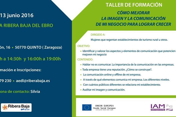 Cartel curso mujeres emprendedoras