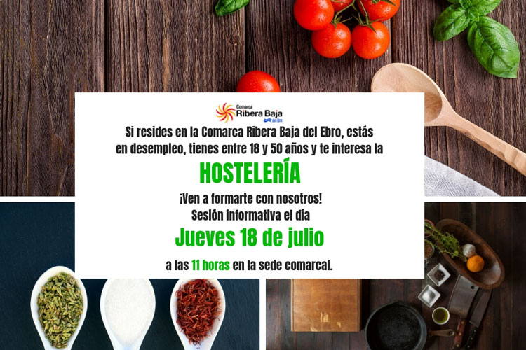 Curso ayudante cocina Ribera Baja del Ebro