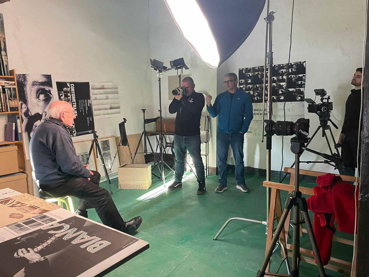 Día de rodaje del documental 'Hombre 900'