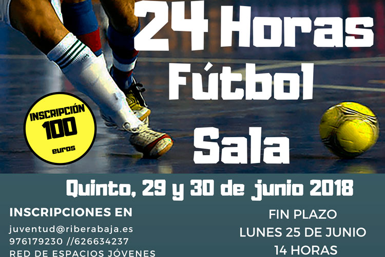 Cartel 24 horas fútbol sala