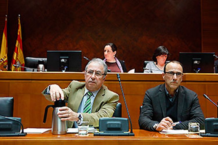Imagen del pleno de de las Cortes de Aragón