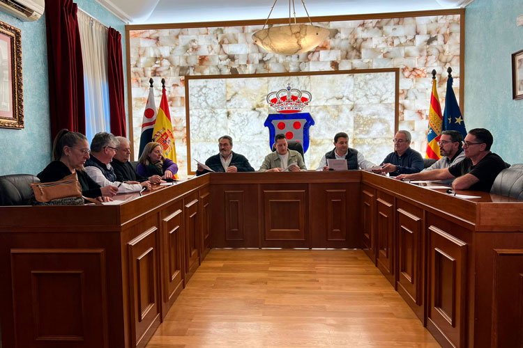 Imagen de la reunión de este 16 de diciembre en Quinto