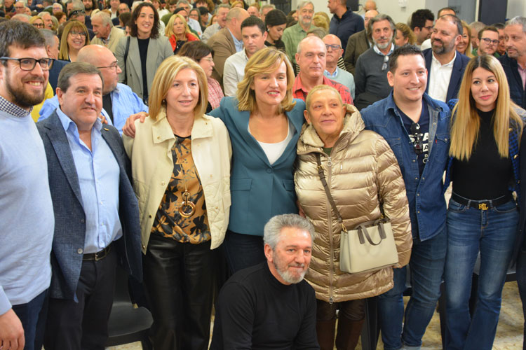 Pilar Alegría en el acto celebrado el sábado en La Zaida