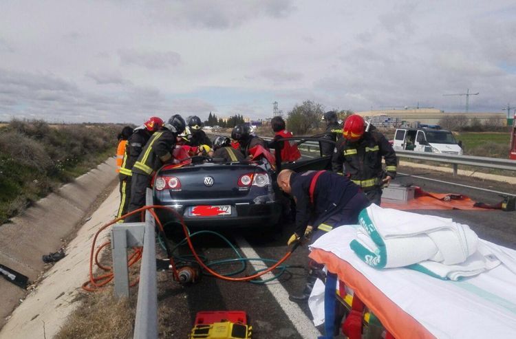 Imagen del accidente de Fuentes del pasado 7 de marzo