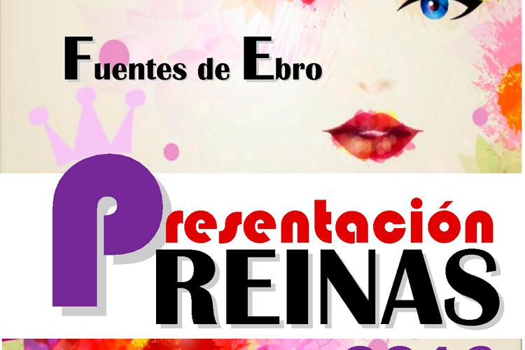 Cartel Presentación Reinas Fuentes de Ebro 2016