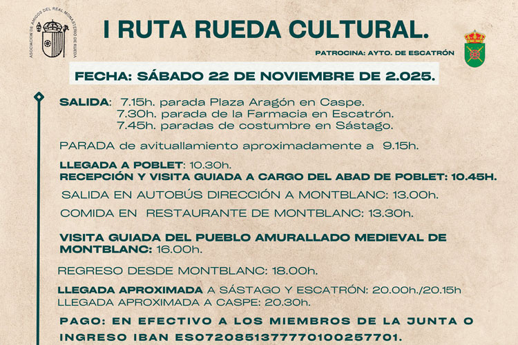 Ruta Cultural Montblanc
