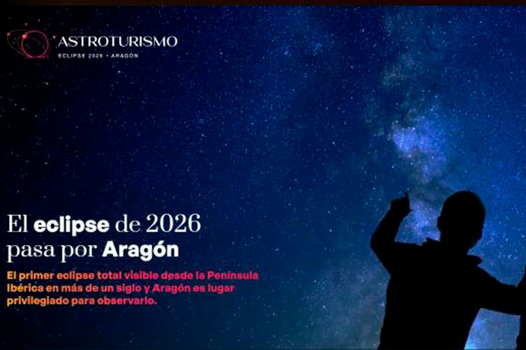 Web de Turismo de Aragón dedicada al eclipse de agosto de este año.