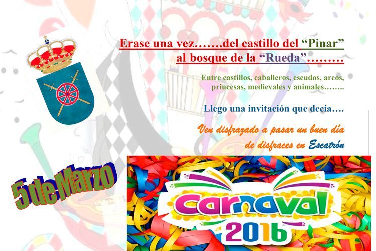 Cartel carnavales Escatrón 2016