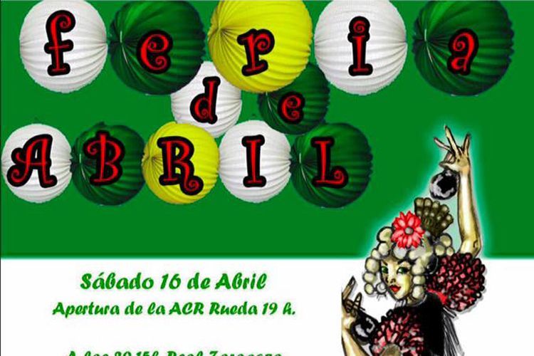 Cartel feria de abril Escatrón