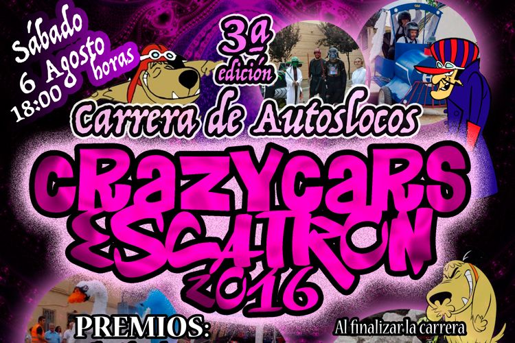 Cartel autos locos Escatrón 2016