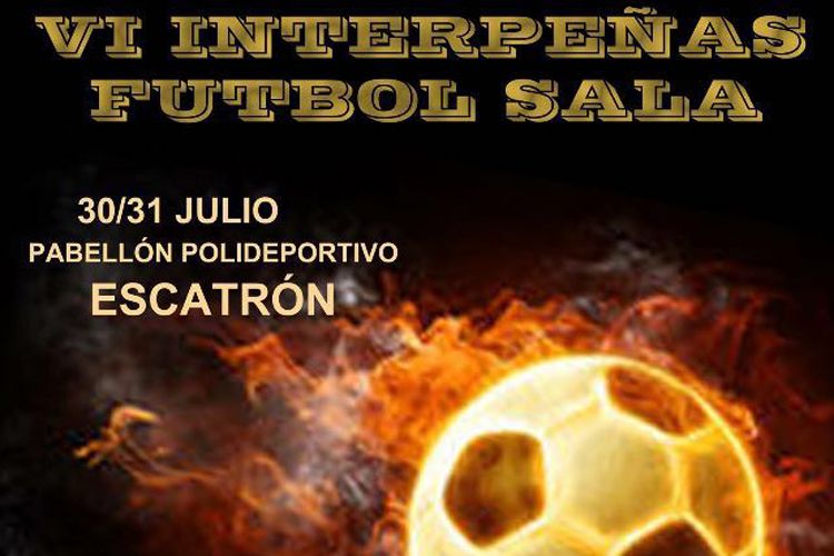 Cartel fútbol sala Escatrón