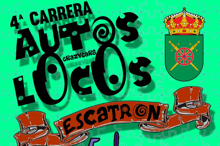 Cartel autos locos Escatron