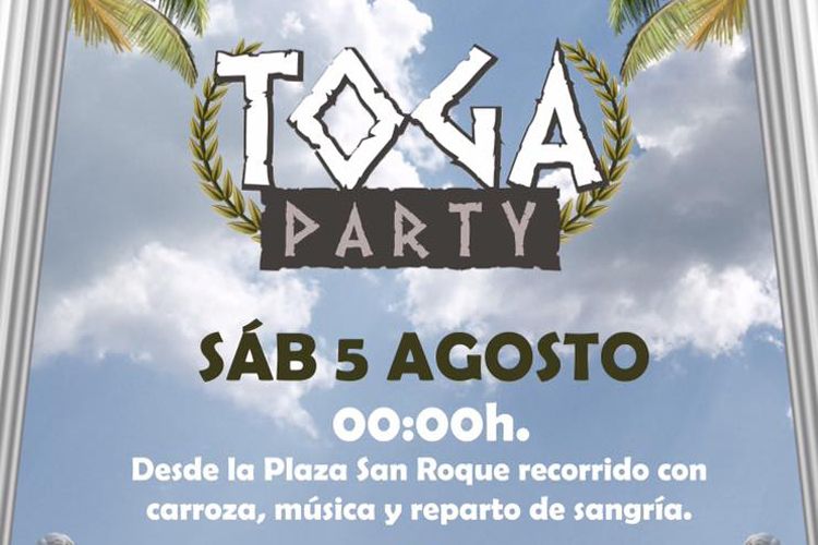 Cartel fiesta de la toga en Escatrón