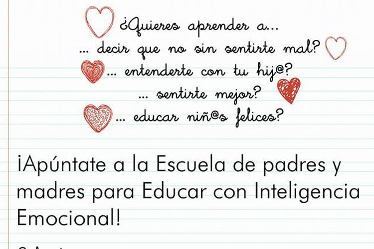 Cartel curso inteligencia emocional en Gelsa