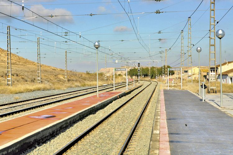 Foto de archivo de la estación La Zaida-Sástago