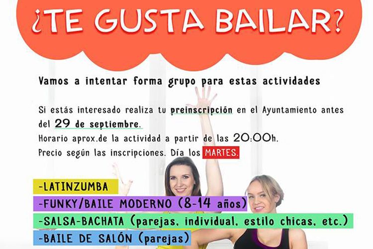Cartel baile Pina