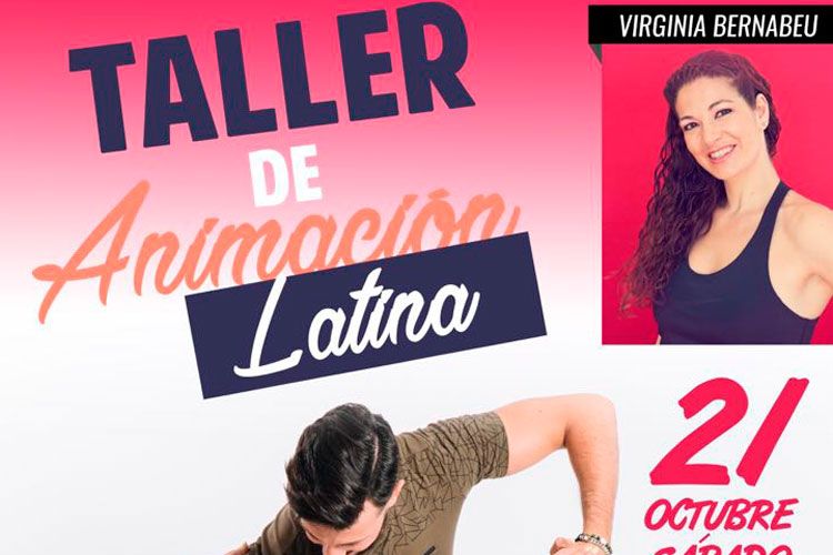Cartel taller de animación latina en Pina