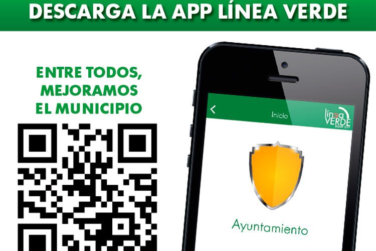 Cartel Línea Verde Pina de Ebro