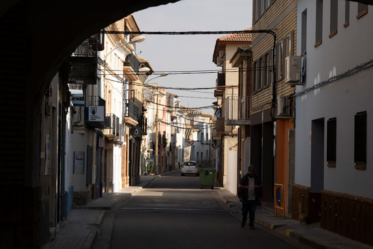 Foto de archivo de una calle de Pina de Ebro