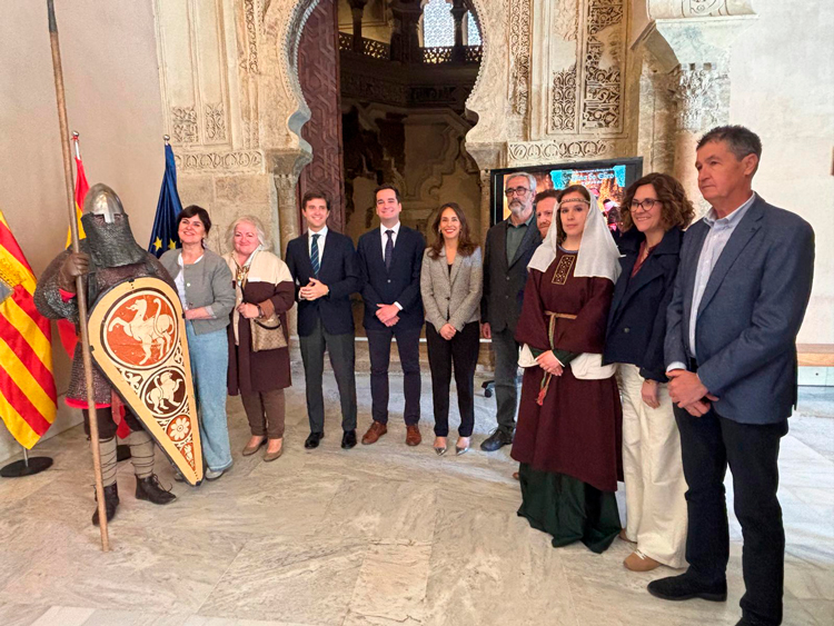 Imagen del pasado 7 de abril cuando se presentaron las jornadas en el Palacio de la Aljafería.