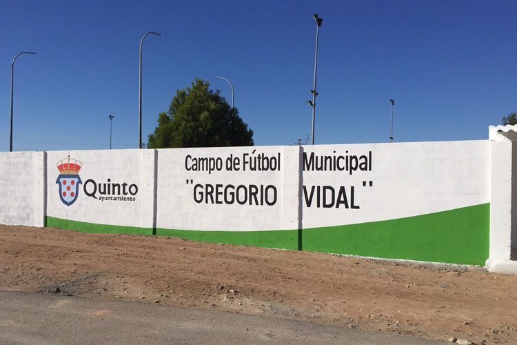 Imagen del campo de fútbol de Quinto