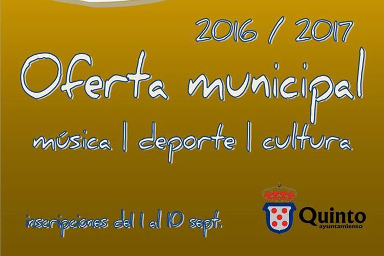Oferta educativa Quinto 2016/2017