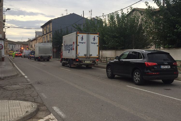 Obras en la N-232 a su paso por Quinto