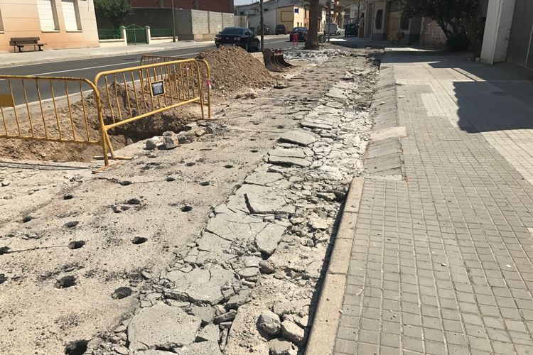 Obras de abastecimiento en Quinto