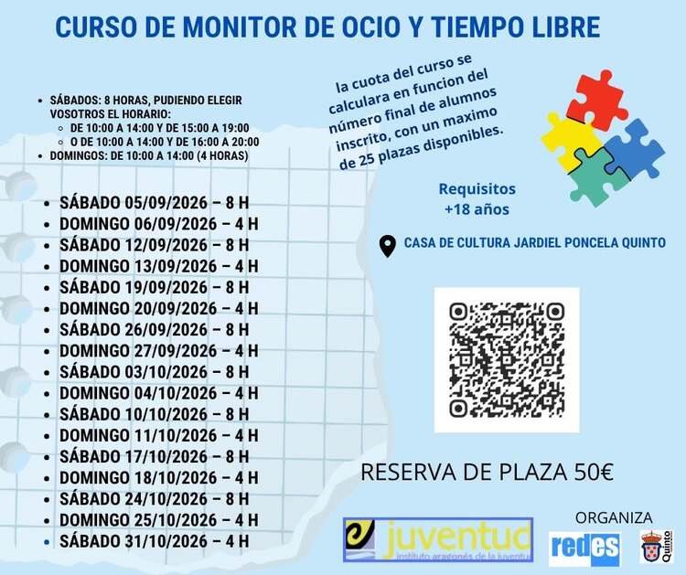 Curso Monitor Tiempo Libre