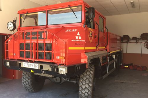 Vehículo bomberos voluntarios Sástago