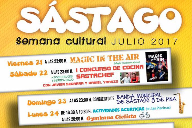 Cartel semana cultural Sástago
