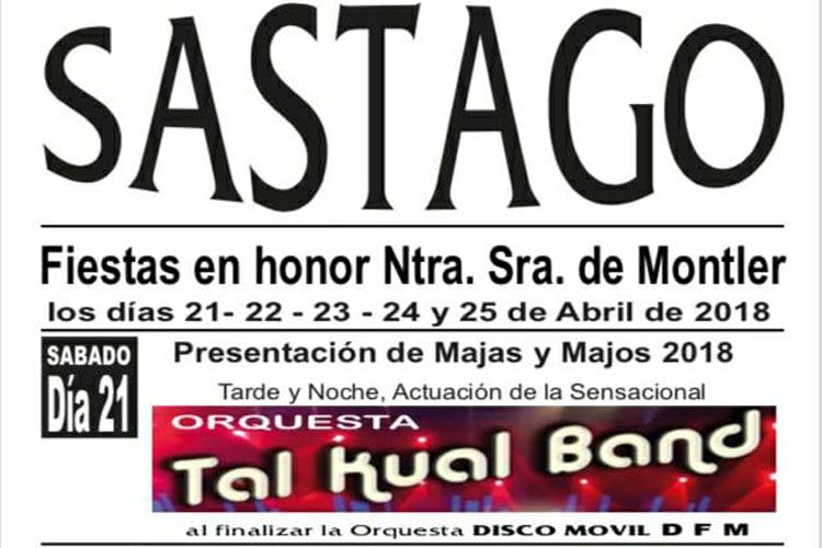 Programa fiestas Montler Sástago